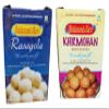 Bikalananda Kar's Oriya Sweets/Combo, White Rasagolla and Brown Rasagolla(Khirmohan)/ Salepur Rasogollas Each 500 G (PACK OF 2)=1 Kg TIN Packed/Shelf Life 6 Months view 2