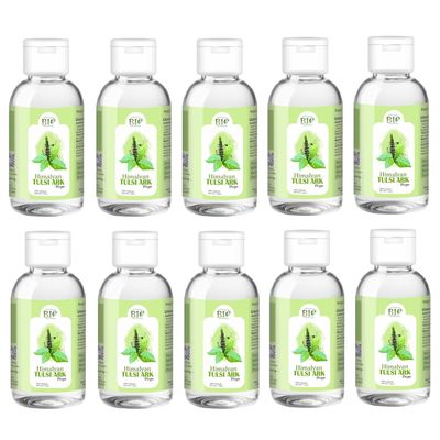 BIO Himalayan Tulsi ARK | Pure Tulsi Drops, Hydrosol | Pure Holy Basil Water for Skin Conditioning, Digestion and Immunity | 100 ml |Pack of 10||New-BIO-11-Pack of 10