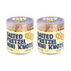 Atom Eats | Salted Mini Pretzel Knots in Jar - (Pack of 2) 70g Each | 100% Baked | Savory Snacks, Crunchy Namkeen | Perfect for Snack Box, Parties, On-the-Go - Versatile Food Items - Great for Dipping, Solo Snacking view 1