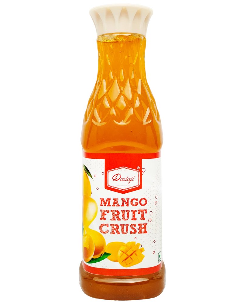 Dadaji Fresh Mango Fruit Crush | 750ml | Perfect for Milkshakes Fruit Drink, Mocktails, Cocktails and Mixers | Premium Mango Crush | Toppings for Icecream, Desserts & Cakes