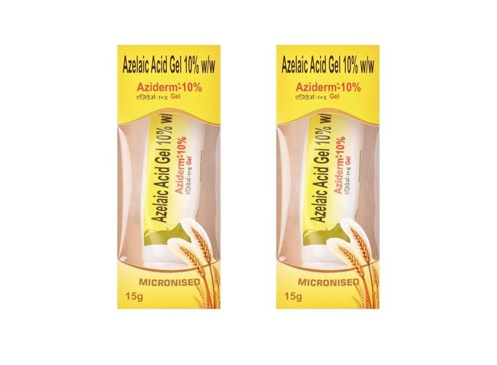 Aziderm 10 Gel 15gms pack of 2