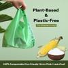 NufabGreen Compostable Biodegradable, Carry Bags For Grocery And Daily Needs (50 Count) (Carry Bag Combo Pack 16x20, 13x16, 11x14 For Shopes And Home And Restraunt Use view 3