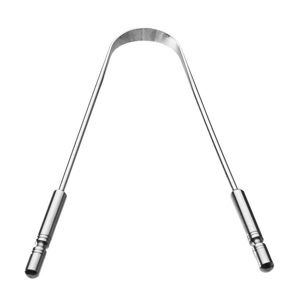 Gronup Premium Metal Tongue Cleaner for Kids & Adults, Easy to Use, Ideal for Travelling, Removes Bad Breath