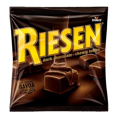 Storcks Riesen Dark Chocolate Chewy Toffee, With Original Gavoa Cacao Blend 110gm