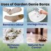 Garden Genie Borax Powder for whitening I Multi-Purpose Cleaning Agent for Clothes, Toilet, Floor etc I Ant & Cockroach Killer & Odour Remover 800g - 100% Natural and Non Toxic view 3