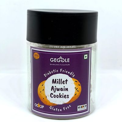 Diabetic Friendly Gluten Free Ajwain Millet Cookies | Eggless | No Sugar