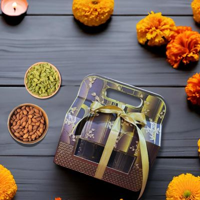Evrr Premium Dry Fruits Gift Box, Almond & Raisin (200g X 2) Combo for Celebrations & Sharing Perfect for Diwali Gifting Assorted Nuts & Dry Fruits (400g, Combo -3)