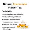 Asian Herbs Chamomile Tea - Relaxation & Comfort, Calming & Stress-Relief | Natural Herbal Blend for Evening Tranquility & Wellness (15 Tea Bags) view 4