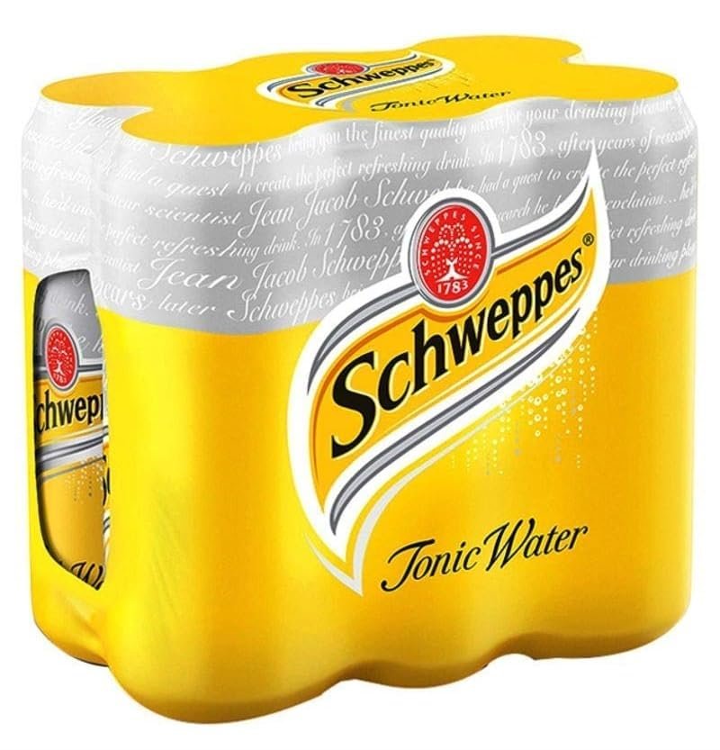 Schweppess Tonic Water, 6 Cans, 330 ml Each
