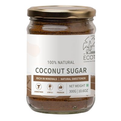 Ecotyl Coconut Sugar | Blossom Sugar | Natural Sweetener |Unrefined Sugar | Pure & Healthy Sugar Alternative - 300 g