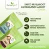 Herbal Spirit Safed Musli Powder & Ashwagandha Powder Organic | Ashwagandha Churna & Safed Musli Root Powder | Ashwagandha Root & Musli Powder | Ashwaganda & Swet Musli Churna | 100gm each (Pack of 2) view 2