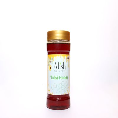 ALISH NATURALS Tulsi Honey | Pure & Natural Honey Infused with Organic Tulsi | Ayurvedic Wellness & Immunity Booster | Raw, Unprocessed, and Rich in Antioxidants (500gm)