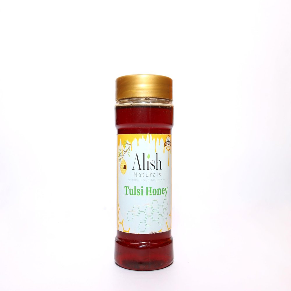 ALISH NATURALS Tulsi Honey | Pure & Natural Honey Infused with Organic Tulsi | Ayurvedic Wellness & Immunity Booster | Raw, Unprocessed, and Rich in Antioxidants (500gm)