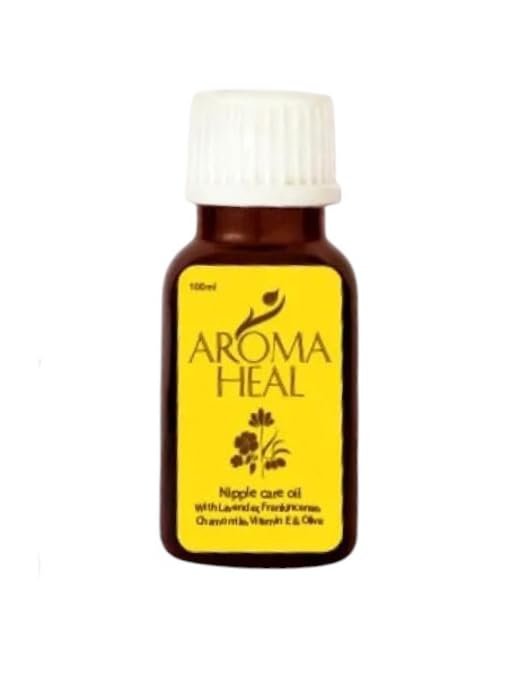 AROMA HEAL 100% Organic, Nipple Care Oil | Breastfeeding Nipple Care | Natural Soothing & Hydrating Oil | Chemical-free nipple oil | Breastfeeding Moisturizer | Healing Nipple Care Product (15 Ml)