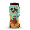Grow Vita Growth Ka Naya Formula  Nutritious Ragi Malt Milk Food Drink with Essential Vitamins & Minerals | FibreRich Energy Drink for Children & Adults | Made in India (500g) view 1