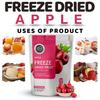 FzyEzy Healthy Premium Freeze-dried Apple Fruit Slices | Free GMO | No Added Sugars, Preservatives, Artificial Flavors, Colors | Dehydrated | Pantry Groceries Perfect for Camping Vegan Healthy & Survival Travel Friendly Ready to Eat Snacks for Kids & view 3