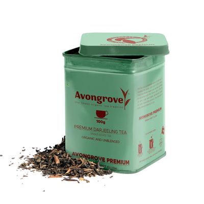 Avongrove | Darjeeling Spring First Flush | Darjeeling Tea | 100% Organic & Orthodox | 100g Tin Box