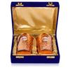 BayNut Diwali Premium Hampers for gifting with diwali card,copper glass set with velvat box, 4 metals diyas and 150gm dryfruits potli view 3