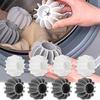 SOCATHEY Silicone Laundry Balls, Reusable Washing Dryer Ball, Anti-wrap Protection, 2024 (gray and wahite, Silicone medium) view 1