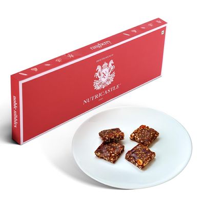 NutriCastle Rangberry Gourmet Superfood Bites | Cranberry & Date Snack | Antioxidant-Rich, No Added Sugar | Tasty & Healthy Fruit Snack for Cravings & Gifting | 48g (4 x 12g)
