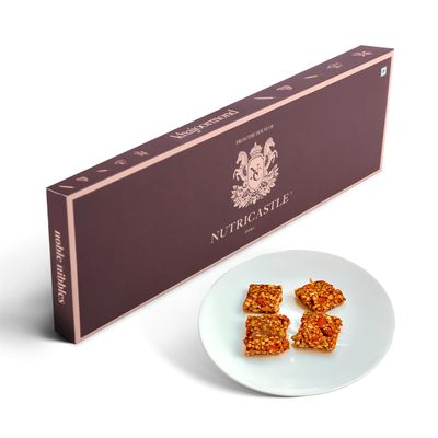 NutriCastle Khajoormond Gourmet Superfood Bites | Dates, Almonds & Oats Snack | No Added Sugar, High Fiber | Healthy Sweet Snack for Energy & Cravings | 48g (4 x 12g)