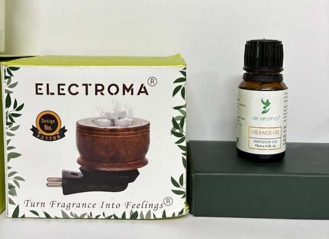 Air Aromas Orange Essential Oil Diffuser, 15ml with Electric Diffuser