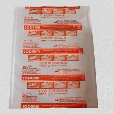 JOMED Waterproof & Transparent Film Dressings with pad, Size : 10x20cm, 05 pcs