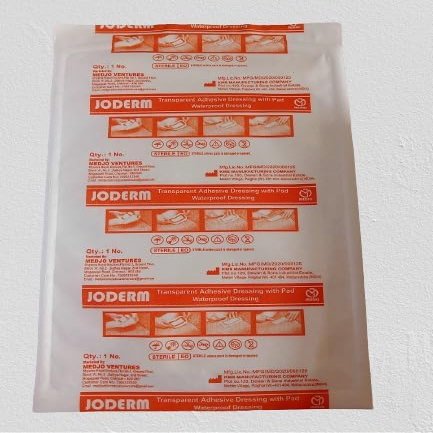 JOMED Waterproof & Transparent Film Dressings with pad, Size : 10x20cm, 05 pcs