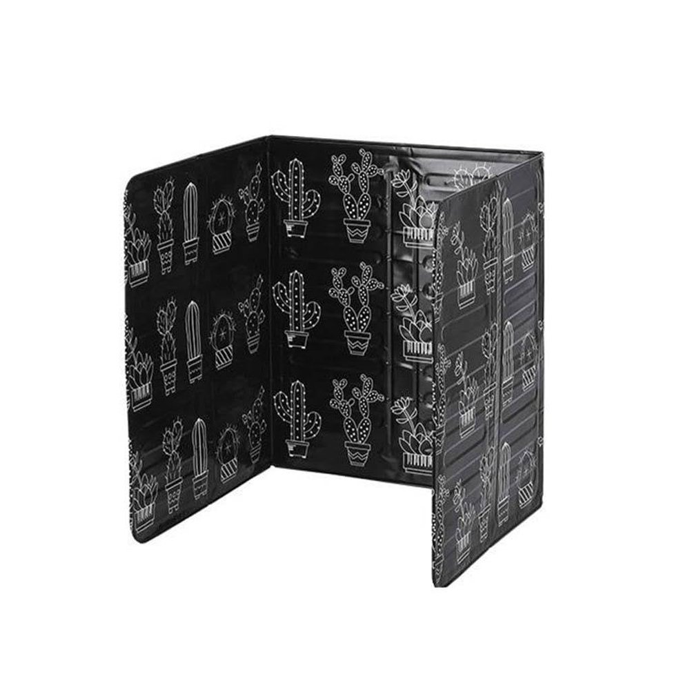 ATORSE Oil Splash Guard Aluminum Foil 3 Sided Splatter Guard for Kitchen Black