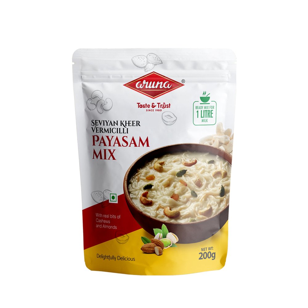 ARUNA Vermicelli Payasam Mix 200g | Ready to Cook Delicious Seviyan Kheer | No Added Flavours | No Added Preservatives