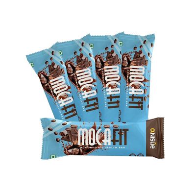 Anisue Health Bar Mocafit Mocca Latte | Snack with 15g Plant-Based Pea Protein | Indulgence for Energy & Wellness on-the-Go (Pack of 8)