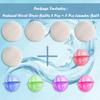 MADHYA Natural Wool Dryer Balls 5 Pcs + 5 Pcs Laundry Ball, Natural Fabric Softener, Reusable, Reduces Clothing Wrinkles & Saves Drying Time, Dryer Sheets & Liquid Softener, Lint Free Fabric Fluffier view 2