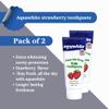 Aquawhite Strawberry toothpaste for kids, Pack of 2 view 3