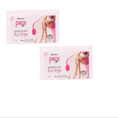 Pinch Me Disposable Non-Woven Wax Strips for Hair Removal. (Pack of 2(90 Strips) 3" x 9")