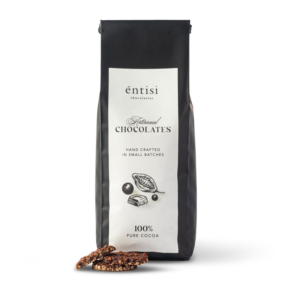 Entisi Dark Chocolate Almond Discs - 350G