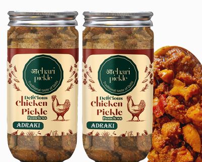 Adraki Chicken Boneless Pickle Combo (400 GM+400 GM) Non Veg Pickle