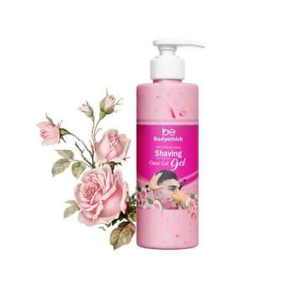 Bodyethick | Mint Moisturising | Shaving Gel For Men | Non-foaming Cut Gel | Smoothshave | Soothing formula (500ml)