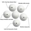 MADHYA Wool Dryer Balls, Natural Fabric Softener, Reusable, Reduces Clothing Wrinkles & Saves Drying Time, Alternative to PVC Ball, Dryer Sheets, Liquid Softener, Lint Free Fluffier, White, Pack of 6 view 3