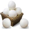 MADHYA Wool Dryer Balls, Natural Fabric Softener, Reusable, Reduces Clothing Wrinkles & Saves Drying Time, Alternative to PVC Ball, Dryer Sheets, Liquid Softener, Lint Free Fluffier, White, Pack of 4 view 1