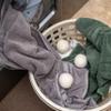 MADHYA Wool Dryer Balls, Natural Fabric Softener, Reusable, Reduces Clothing Wrinkles & Saves Drying Time, Alternative to PVC Ball, Dryer Sheets, Liquid Softener, Lint Free Fluffier, White, Pack of 4 view 2