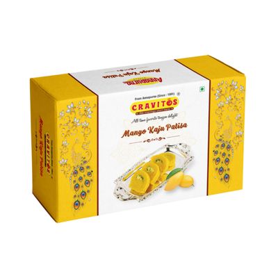 Cravitos Mango Kaju Patisa 150gm | Traditional Indian Sweet