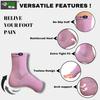 Compression Socks | Bamboo Cotton Open Toe | Women & Men | Plantar Fasciitis Socks for Neuropathy |Plantar Fasciitis Relief | Arch Support | Ankle & Foot Swelling | Baby Pink, Beige | Pack of 2 view 3