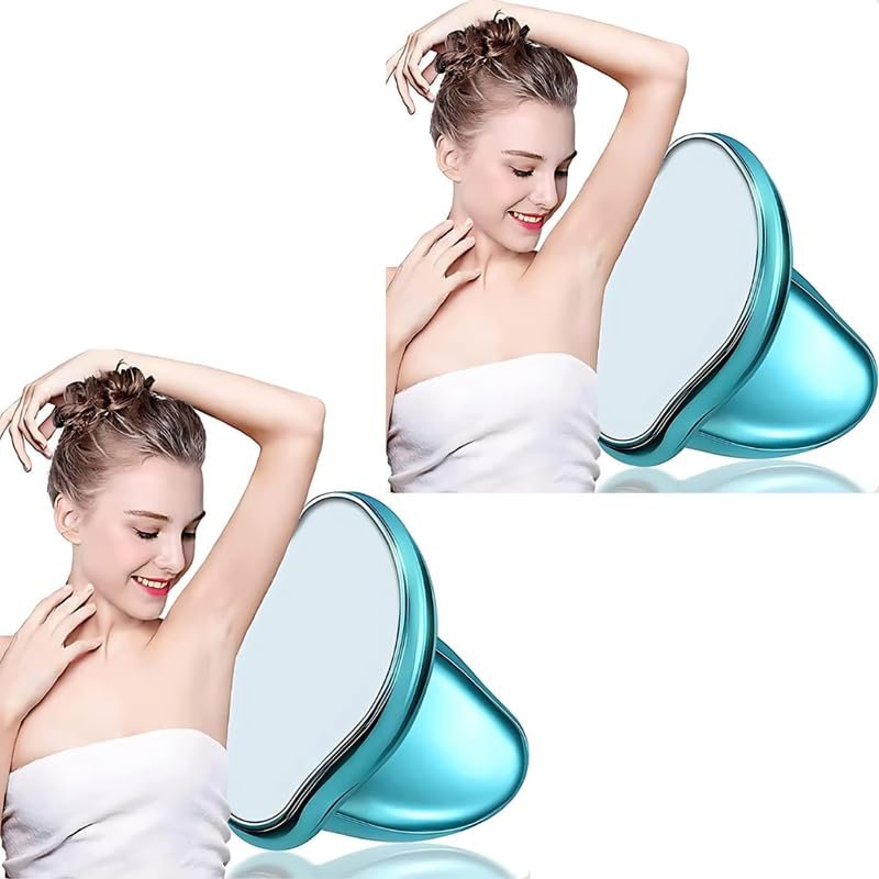 Drumstone BUY ONE GET ONE-Crystal Hair Remover for Women and Men | Pain-Free Hair Removal Eraser & Removal Stone for Smooth Skin | Body Magic Epilator (- )