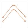 Copper Tongue Cleaner (Pack of 2) - Comfortable - Flexible Handle - Tongue Plaque Remover - Easy to Use - Smooth Scraping Edge - Sturdy and Hygienic view 1