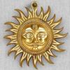 MF Surya Dev Metal Wall Hanging Sun Face Statue Puja Vastu Figurine Surya For Positivity For Home Enterance & Office Decor, Brass Finish,Surya Bhagwan Wall Hanging (Surya Face) - 10 view 1