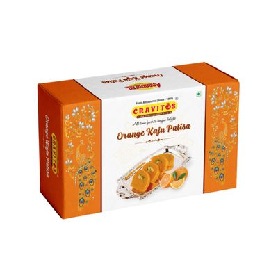 Cravitos Patisa | Festive Delight | Traditional Indian Sweet (Pack of 1 (150g), Orange Patisa)