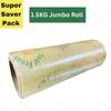 Lapeta Food Transparent Wrap for Food Wrapping 1.5kg, FoodCling roll for Kitchen, Clean wrap roll for Kitchen Food roti Super Saver Jumbo Roll for Food Pack Kitchen use (Pack of 1) view 3