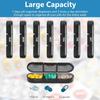 EARTHCONE Medicine Organizer Box Weekly Medicine Box Portable Travel Pill Box with Large Compartments Moisture-proof Pill Case for Vitamin, Medicine, Pills, supplements (1Pcs) view 3