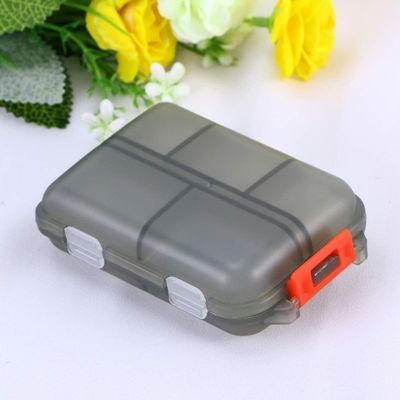 Ality Double Layer Pill Case with 10 Grid Portable Mini Travel Pills Box Medicine Carry Box Seal Storage Container Holder for Outdoor Camping Home Travel Pill Box (Multicolor)
