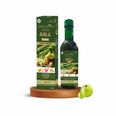 Aarogya India Amla Juice 500ML  100% Pure Ayurvedic Health Drink, Rich in Vitamin C, Natural Antioxidants for Immunity Boost, Energy & Digestive Health